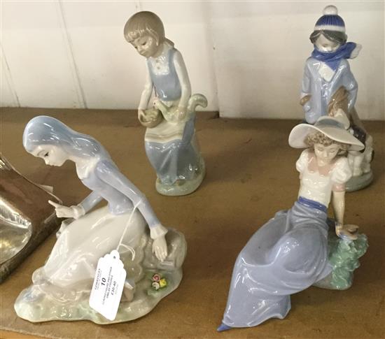 Lladro figure and other similar figures